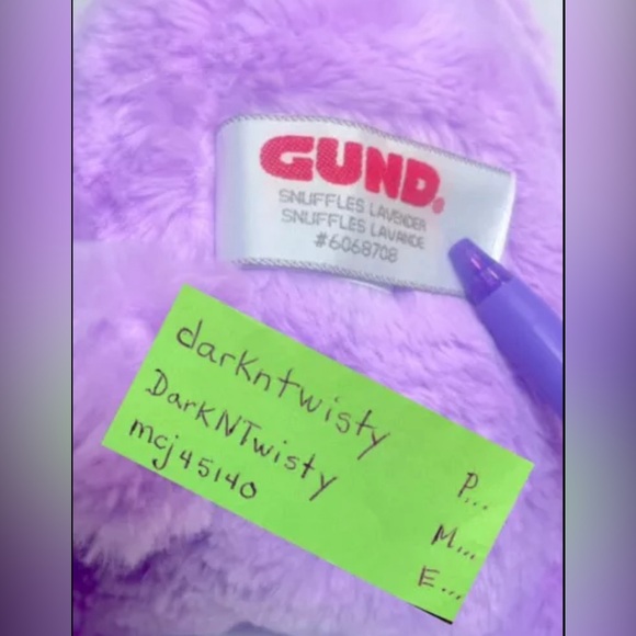 BNWT SNUFFLES LAVENDER SO INCREDIBLY SOFT - Picture 8 of 11